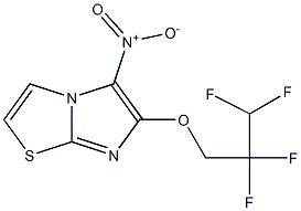 5-nitro-6-(2,2,3,3-tetrafluoropropoxy)imidazo[2,1-b][1,3]thiazole 结构式