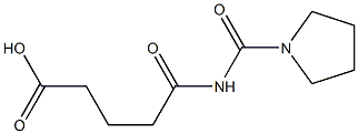 5-oxo-5-(pyrrolidin-1-ylcarbonylamino)pentanoic acid 结构式