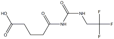 5-oxo-5-{[(2,2,2-trifluoroethyl)carbamoyl]amino}pentanoic acid 结构式