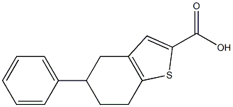 5-phenyl-4,5,6,7-tetrahydro-1-benzothiophene-2-carboxylic acid 结构式