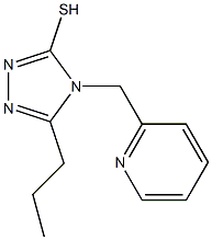 5-propyl-4-(pyridin-2-ylmethyl)-4H-1,2,4-triazole-3-thiol 结构式