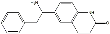 6-(1-amino-2-phenylethyl)-1,2,3,4-tetrahydroquinolin-2-one 结构式