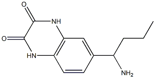 6-(1-aminobutyl)-1,2,3,4-tetrahydroquinoxaline-2,3-dione 结构式