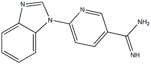 6-(1H-benzimidazol-1-yl)pyridine-3-carboximidamide 结构式