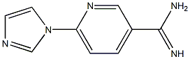 6-(1H-imidazol-1-yl)pyridine-3-carboximidamide 结构式