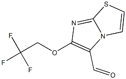 6-(2,2,2-trifluoroethoxy)imidazo[2,1-b][1,3]thiazole-5-carbaldehyde 结构式
