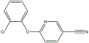 6-(2-chlorophenoxy)nicotinonitrile 结构式