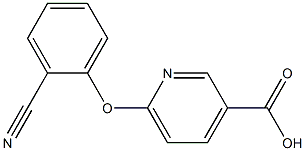 6-(2-cyanophenoxy)pyridine-3-carboxylic acid 结构式