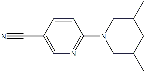 6-(3,5-dimethylpiperidin-1-yl)nicotinonitrile 结构式