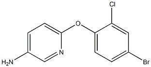 6-(4-bromo-2-chlorophenoxy)pyridin-3-amine 结构式