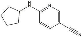 6-(cyclopentylamino)nicotinonitrile 结构式