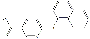 6-(naphthalen-1-yloxy)pyridine-3-carbothioamide 结构式