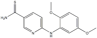 6-[(2,5-dimethoxyphenyl)amino]pyridine-3-carbothioamide 结构式