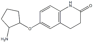 6-[(2-aminocyclopentyl)oxy]-3,4-dihydroquinolin-2(1H)-one 结构式