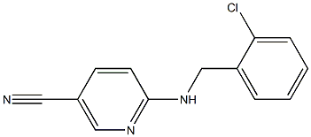 6-[(2-chlorobenzyl)amino]nicotinonitrile 结构式