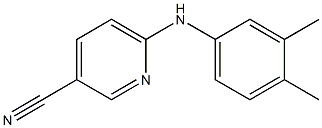 6-[(3,4-dimethylphenyl)amino]pyridine-3-carbonitrile 结构式