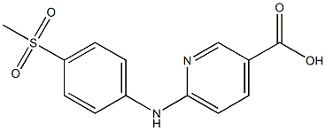 6-[(4-methanesulfonylphenyl)amino]pyridine-3-carboxylic acid 结构式