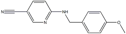 6-[(4-methoxybenzyl)amino]nicotinonitrile 结构式
