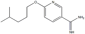 6-[(4-methylpentyl)oxy]pyridine-3-carboximidamide 结构式