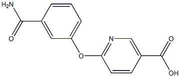 6-[3-(aminocarbonyl)phenoxy]nicotinic acid 结构式