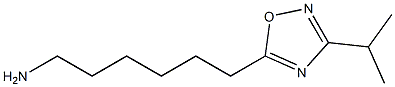 6-[3-(propan-2-yl)-1,2,4-oxadiazol-5-yl]hexan-1-amine 结构式