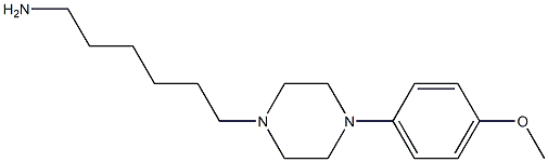 6-[4-(4-methoxyphenyl)piperazin-1-yl]hexan-1-amine 结构式