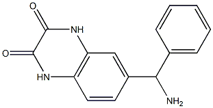 6-[amino(phenyl)methyl]-1,2,3,4-tetrahydroquinoxaline-2,3-dione 结构式