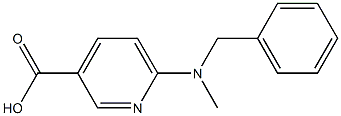 6-[benzyl(methyl)amino]pyridine-3-carboxylic acid 结构式