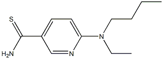 6-[butyl(ethyl)amino]pyridine-3-carbothioamide 结构式