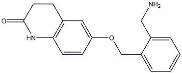 6-{[2-(aminomethyl)benzyl]oxy}-3,4-dihydroquinolin-2(1H)-one 结构式