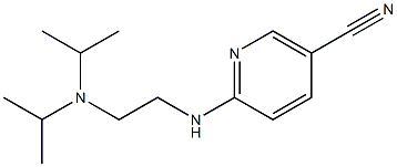 6-{[2-(diisopropylamino)ethyl]amino}nicotinonitrile 结构式