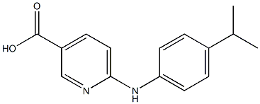 6-{[4-(propan-2-yl)phenyl]amino}pyridine-3-carboxylic acid 结构式