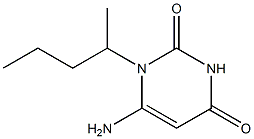 6-amino-1-(pentan-2-yl)-1,2,3,4-tetrahydropyrimidine-2,4-dione 结构式