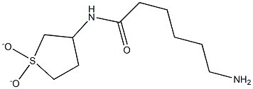 6-amino-N-(1,1-dioxidotetrahydrothien-3-yl)hexanamide 结构式