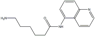 6-amino-N-quinolin-5-ylhexanamide 结构式