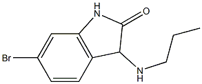 6-bromo-3-(propylamino)-1,3-dihydro-2H-indol-2-one 结构式