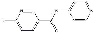 6-chloro-N-(pyridin-4-yl)pyridine-3-carboxamide 结构式