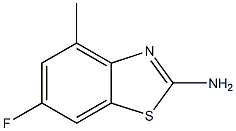 6-fluoro-4-methyl-1,3-benzothiazol-2-amine 结构式