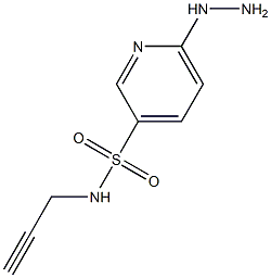 6-hydrazinyl-N-(prop-2-yn-1-yl)pyridine-3-sulfonamide 结构式