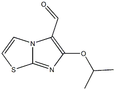 6-isopropoxyimidazo[2,1-b][1,3]thiazole-5-carbaldehyde 结构式