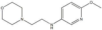 6-methoxy-N-[2-(morpholin-4-yl)ethyl]pyridin-3-amine 结构式