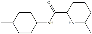 6-methyl-N-(4-methylcyclohexyl)piperidine-2-carboxamide 结构式