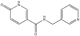 6-oxo-N-(pyridin-3-ylmethyl)-1,6-dihydropyridine-3-carboxamide 结构式