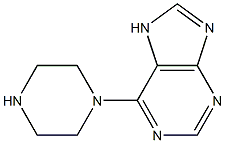 6-piperazin-1-yl-7H-purine 结构式