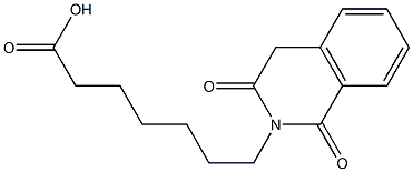 7-(1,3-dioxo-1,2,3,4-tetrahydroisoquinolin-2-yl)heptanoic acid 结构式