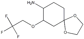 7-(2,2,2-trifluoroethoxy)-1,4-dioxaspiro[4.5]dec-8-ylamine 结构式