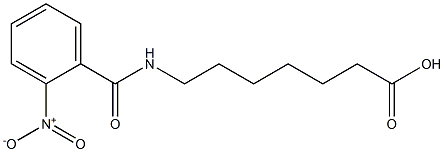 7-[(2-nitrobenzoyl)amino]heptanoic acid 结构式