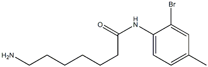 7-amino-N-(2-bromo-4-methylphenyl)heptanamide 结构式