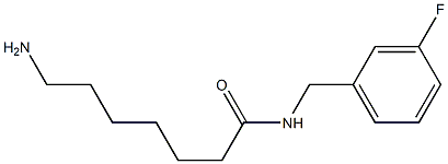 7-amino-N-[(3-fluorophenyl)methyl]heptanamide 结构式