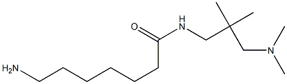 7-amino-N-[3-(dimethylamino)-2,2-dimethylpropyl]heptanamide 结构式